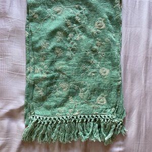 Beautiful seafoam green Remi & Reid scarf.